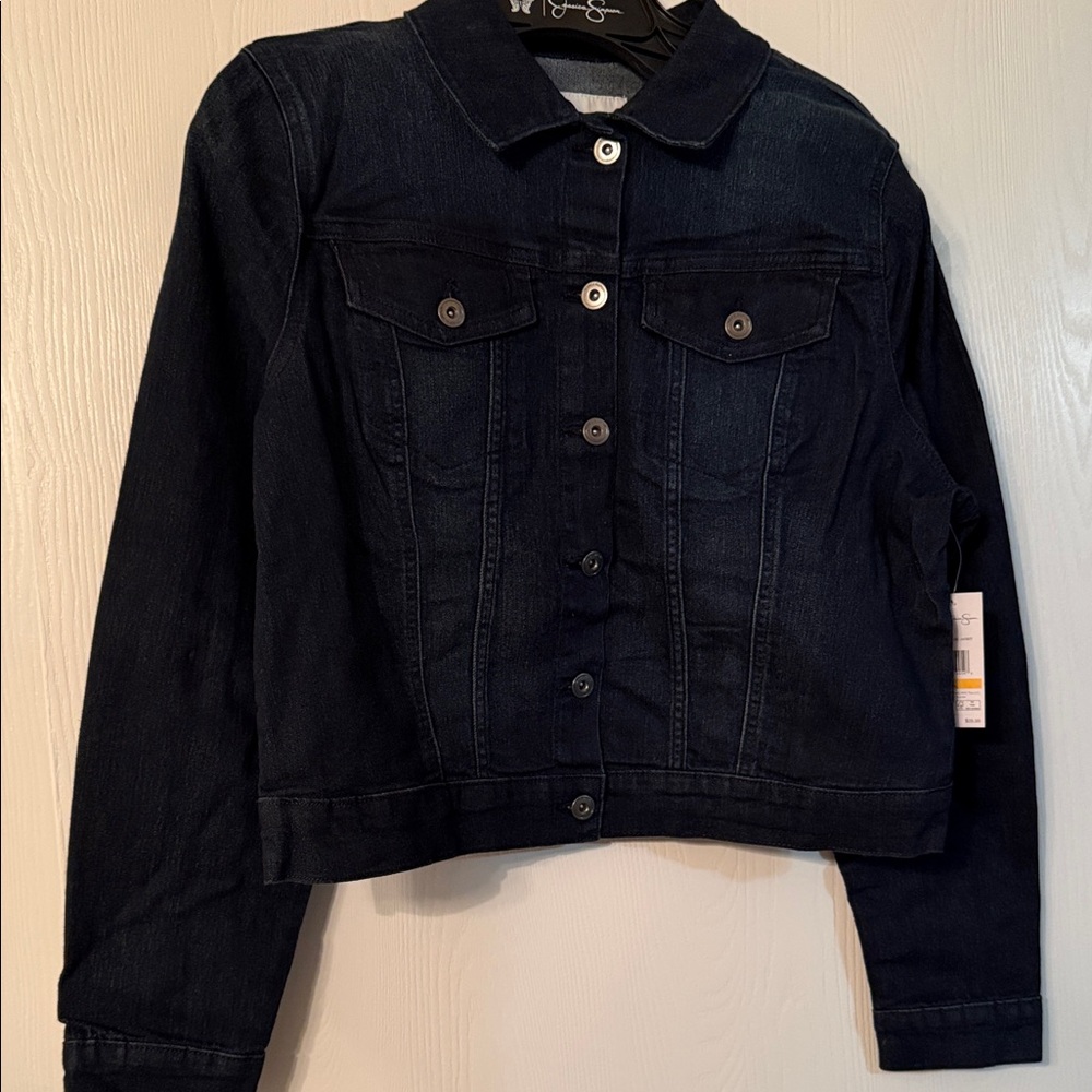 Dark Blue Denim Jacket-Jessica Simpson